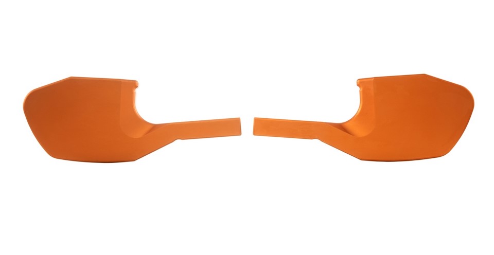 Adaptateur de repose-pieds passager pour Vespa GTS/GTS Super/GTV/GT 60/GT/GT L 125-300ccm, orange mat