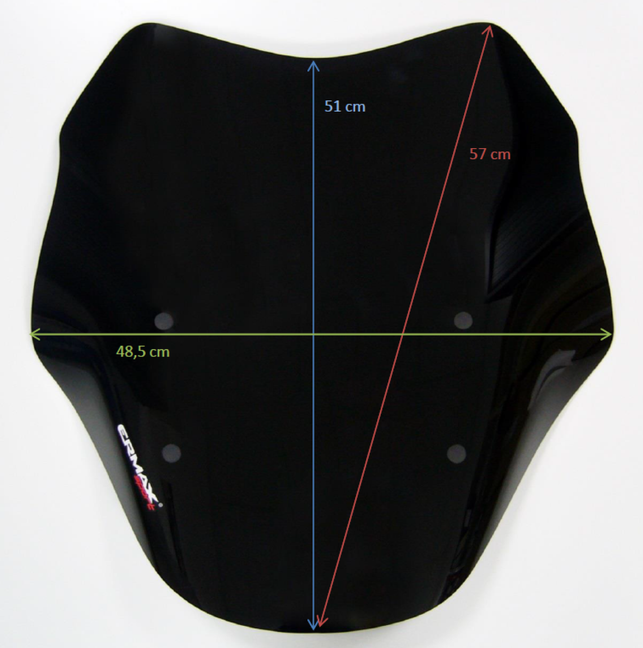 Pare-brise ERMAX Sport pour Piaggio MP3 400 HPE (-22), teinté/light black