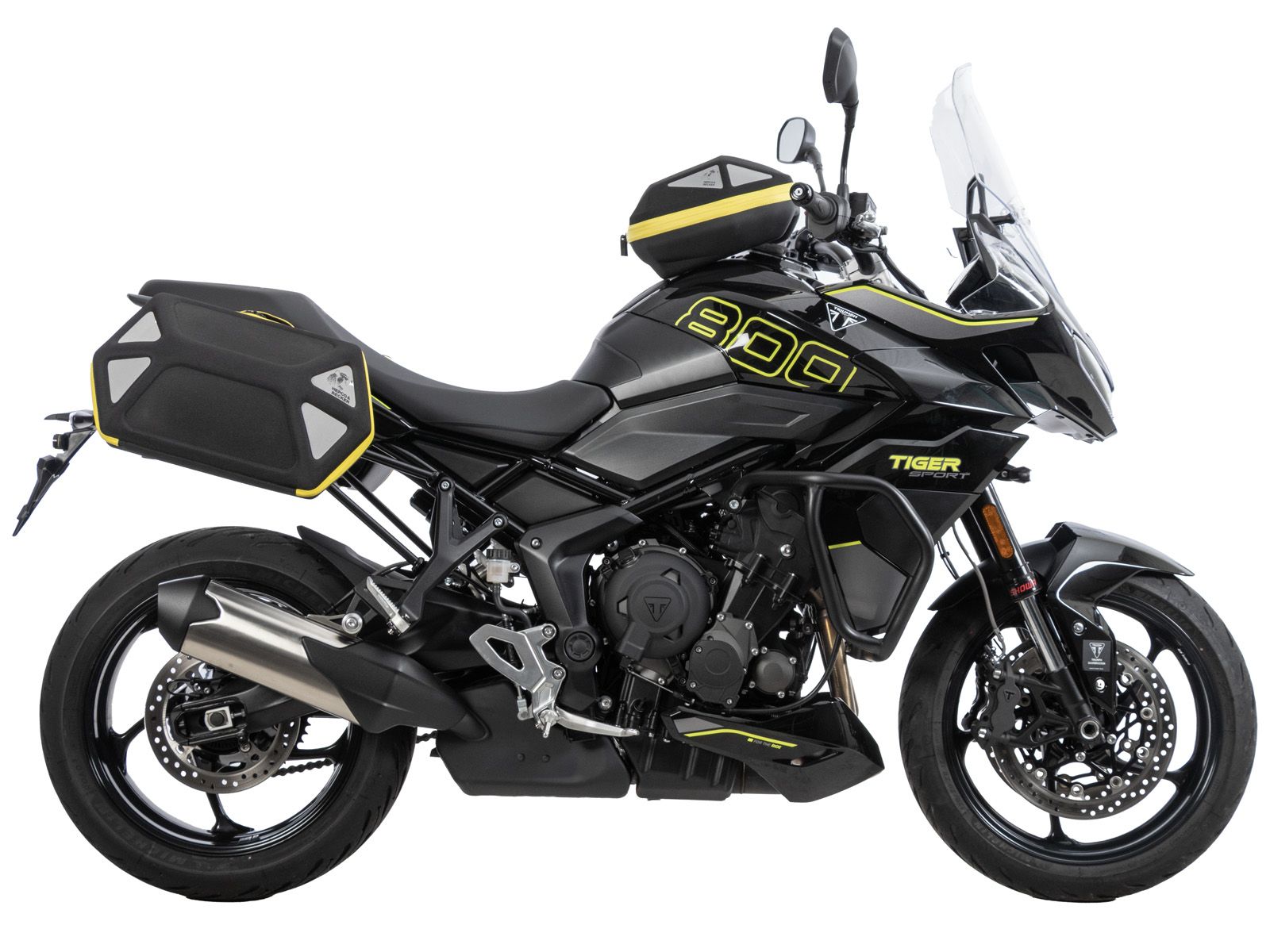 Supports latéraux C-Bow noirs pour Triumph Tiger Sport 800 (25-) Hepco & Becker