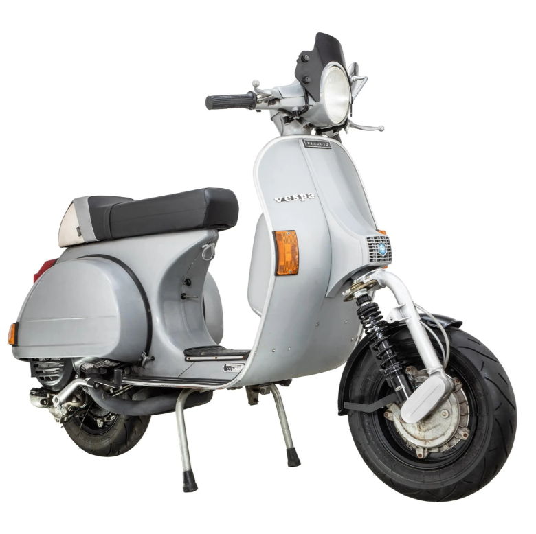 Aile 2.0 Garelli EVO II pour Vespa PX 80-200ccm, GFK noir, support noir