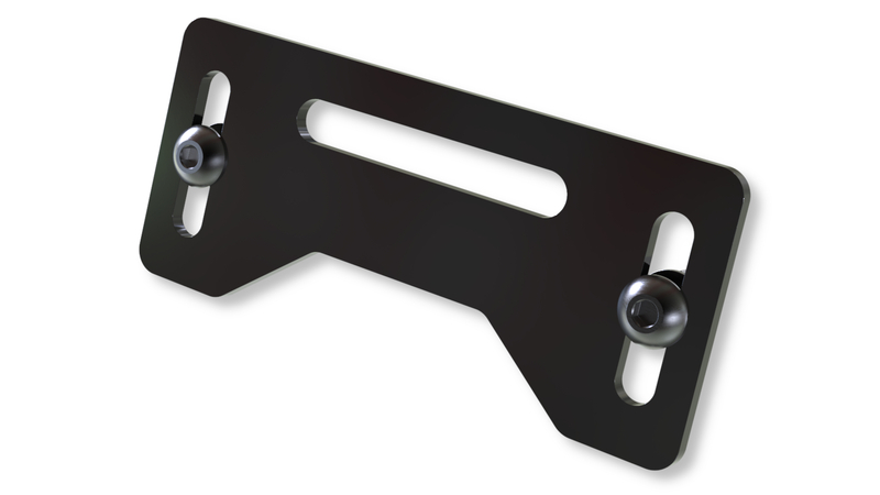 HIGHSIDER pro Plaque d'éclairage de plaque d'immatriculation noire (1pc)