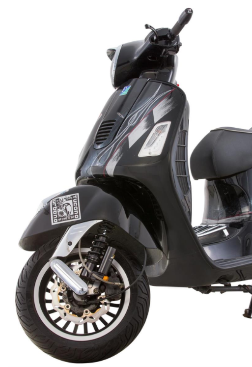 Amortisseur "Black Edition", avant pour Vespa Primavera/Sprint 50 -150ccm 2T/4T AC, noir