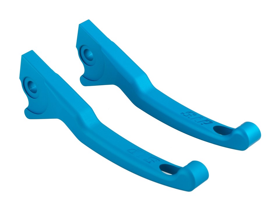 Levier de frein sport Shorty pour Vespa, droite et gauche, bleu mat
