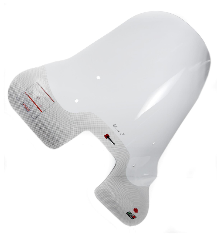 Pare-brise FACO haut pour Vespa S 50-150ccm, clair