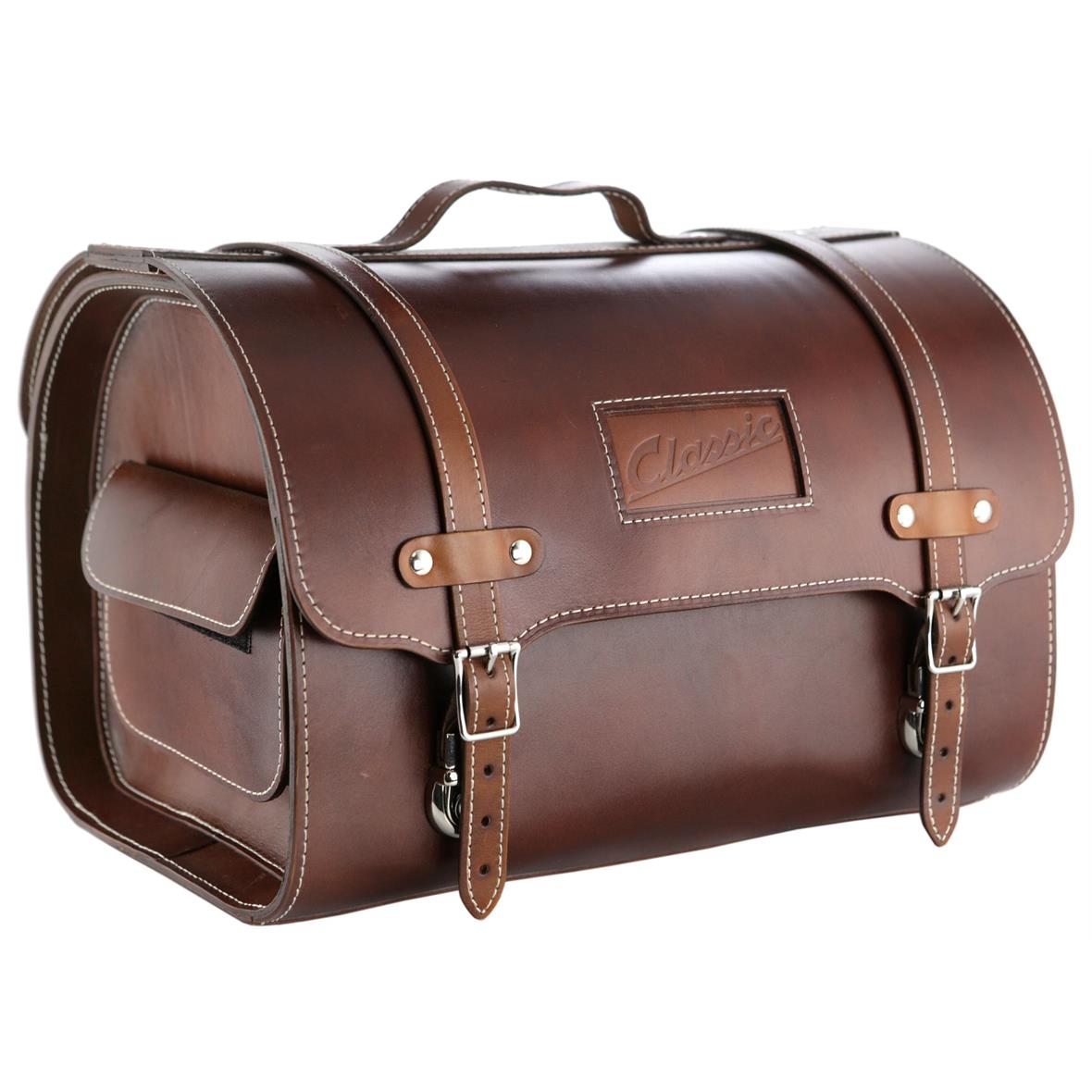 Valise en cuir "Classic" pour Vespa - marron