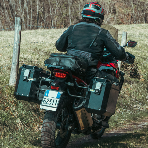 Givi Kit de valises latérales en aluminium Trekker Outback 37L noir Monokey