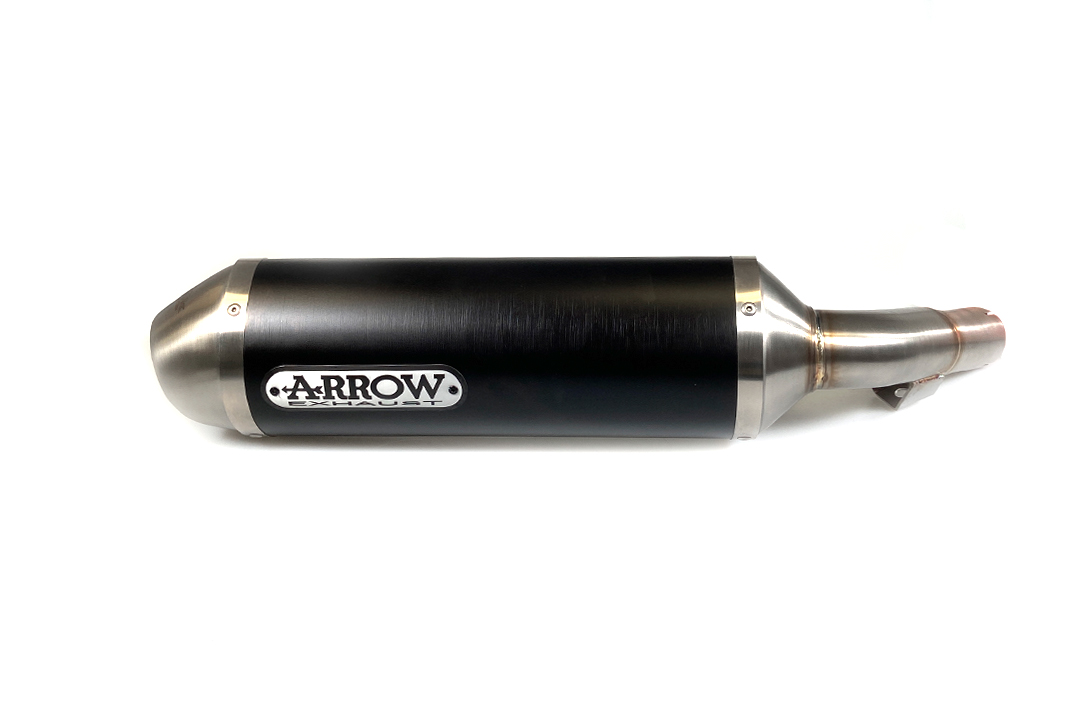 ARROW Auspuff RACE TECH für Honda VFR800F 2014-16 aus Aluminium, schwarz