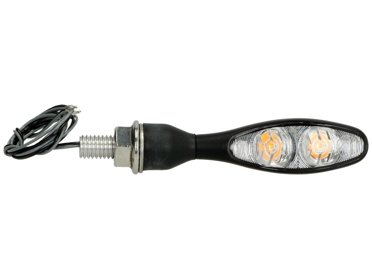 Clignotant Kellermann, Micro 1000 Extreme, acier, LED, V/H, G/D, 12 V, noir satiné, M8x20