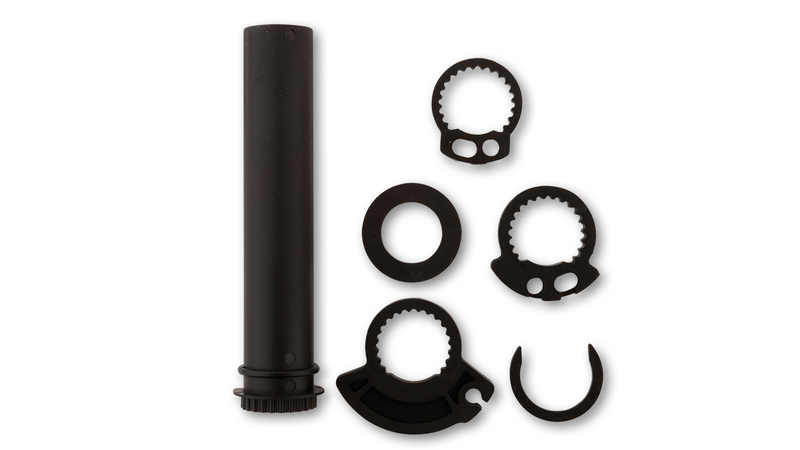 HIGHSIDER smart Douille de gaz noire Pour guidon 7/8 pouces (1pc)