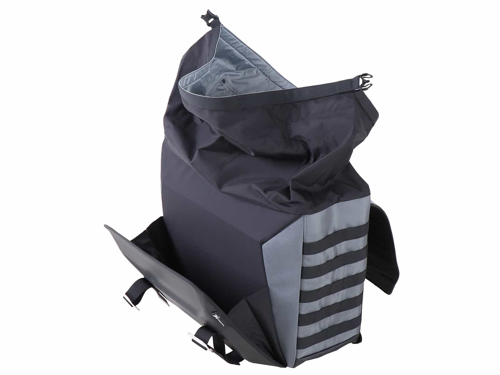 Kit de sacoches latérales Xtravel Basic y compris 2x plaque d'adaptation universelle pour les supports de sacoches latérales tubulaires