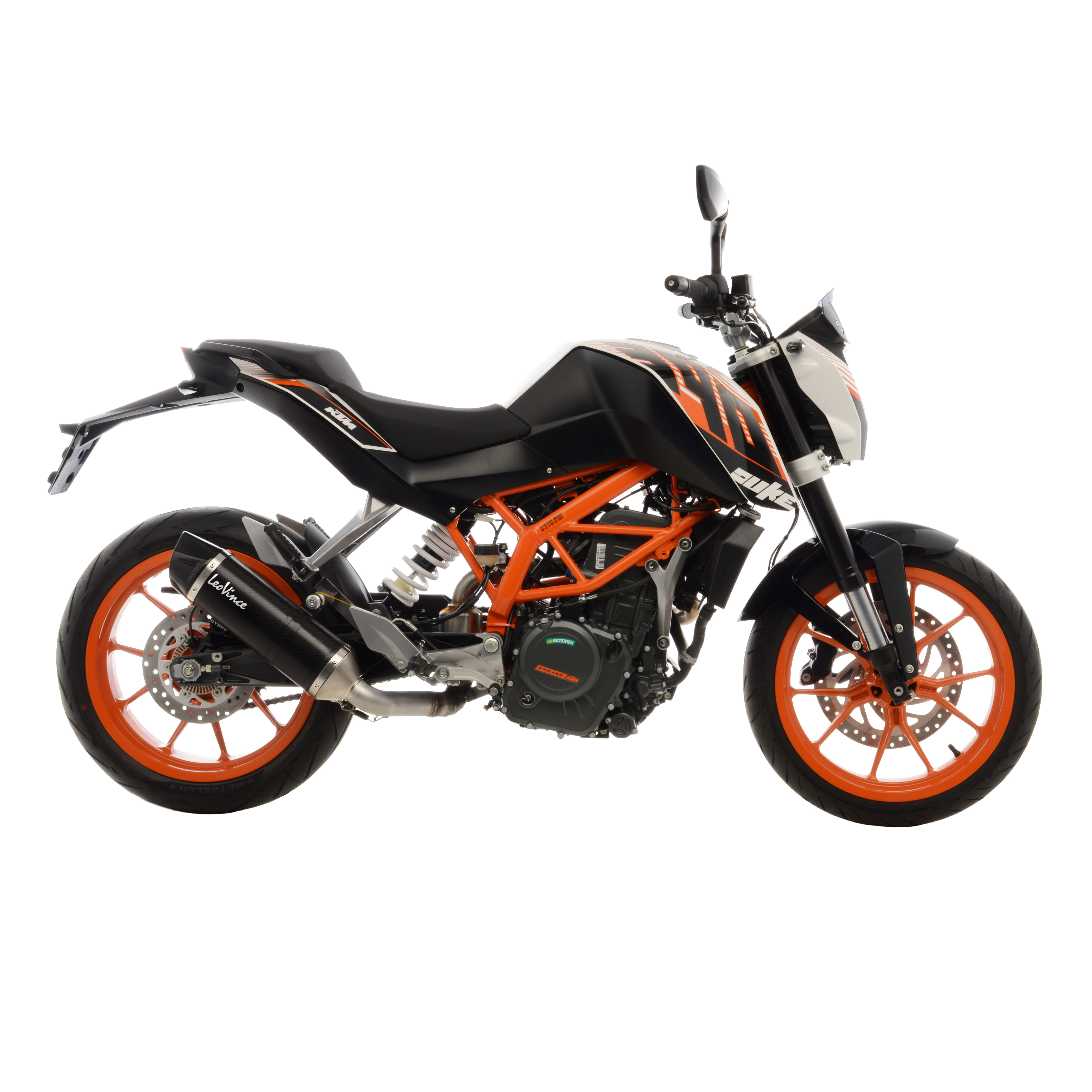 LeoVince Système d?èchappement SBK LV One Evo 2, carbone, Slip On pour KTM Duke 390 (année 13-16)