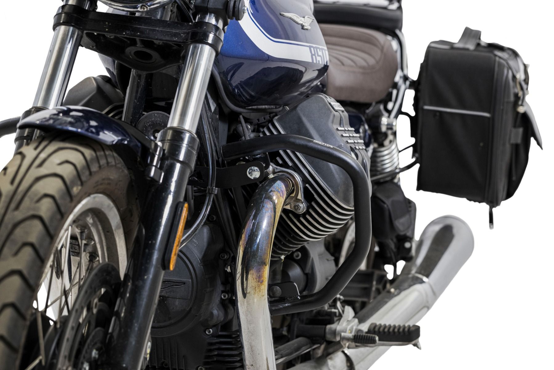 Arceau de protection moteur noir pour Moto Guzzi V7 850 Spécial (21-24)