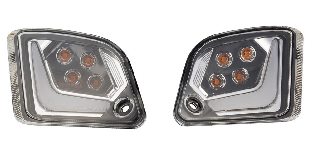 Kit clignotants arrière gauche/droite pour Vespa GTS/GTS Super/GTV/GT 60/GT/GT L ('03-'13), clair