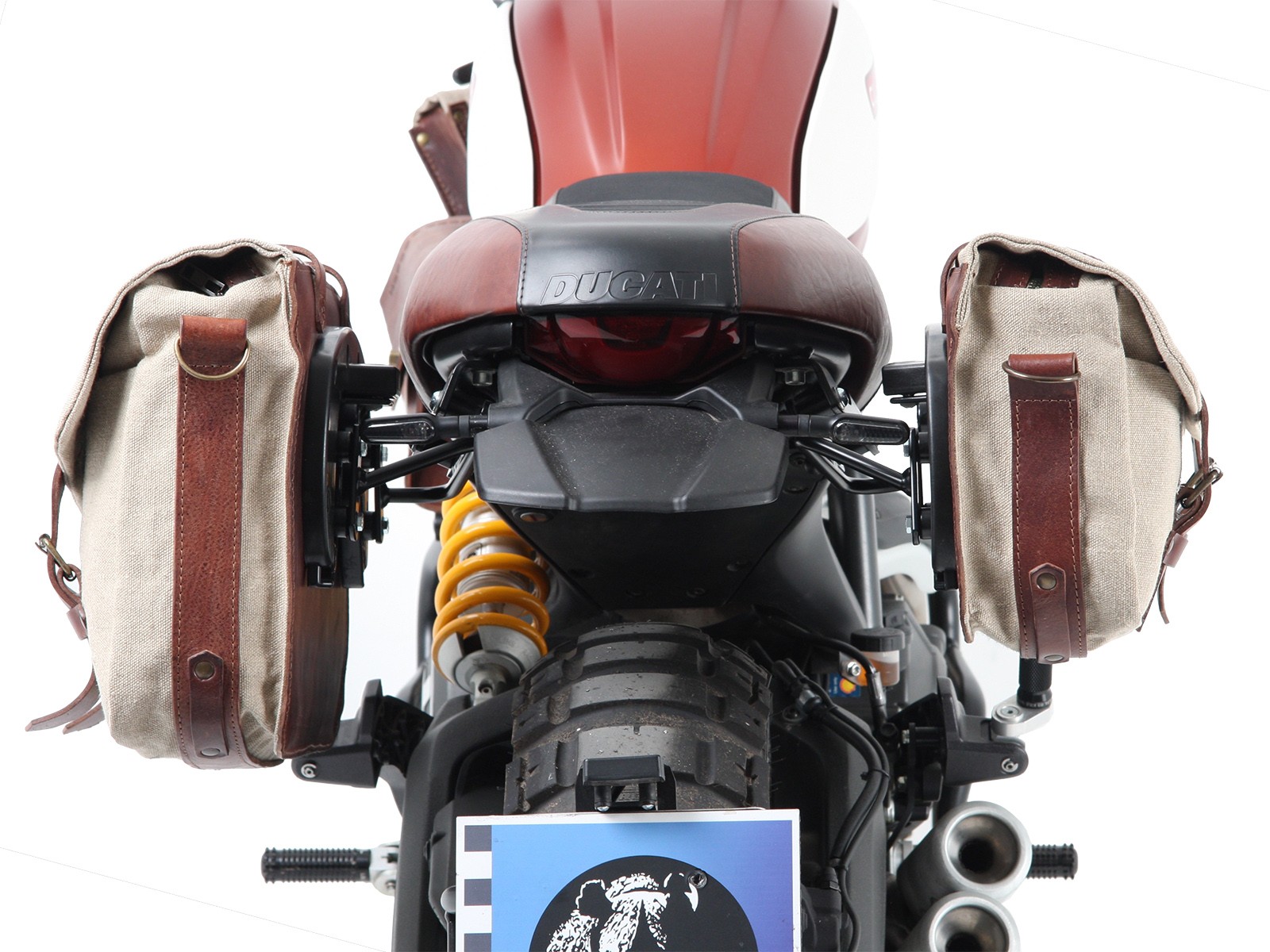 Set de sacoches de coursier LEGACY M/M vert pour support C-Bow Hepco & Becker