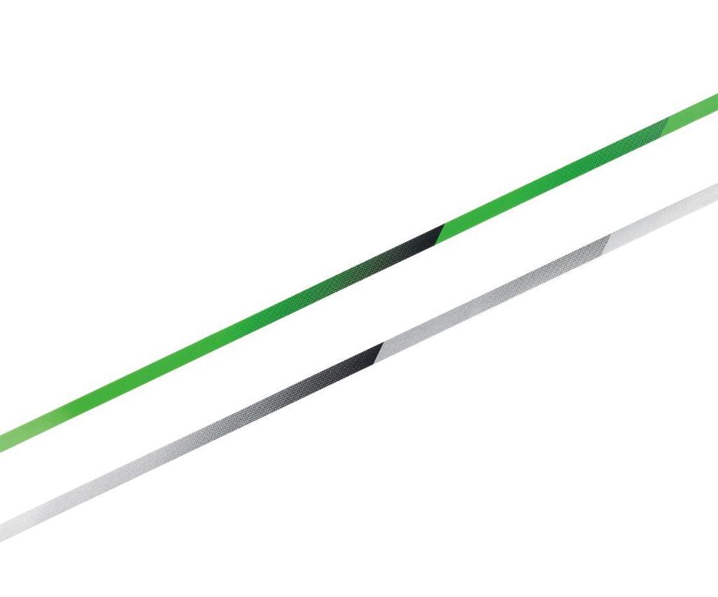 Set d'anneaux de jantes vert original Kawasaki