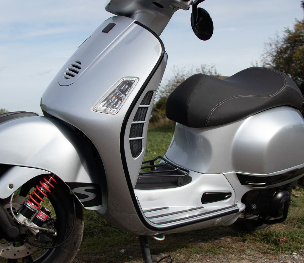 Protège-arête, noir, pour Vespa GTS / GT / GTL