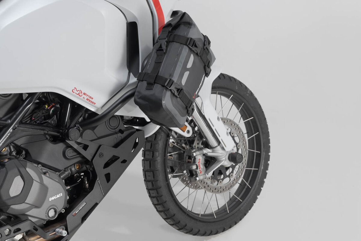 Drybag 80 sacoche arrière pour Moto Guzzi V85 TT /Travel, noir / gris - SW Motech