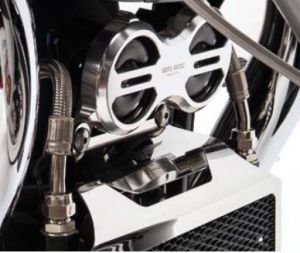 Couvercle de klaxon original, aluminium, titane pour Moto Guzzi Eldorado/ California