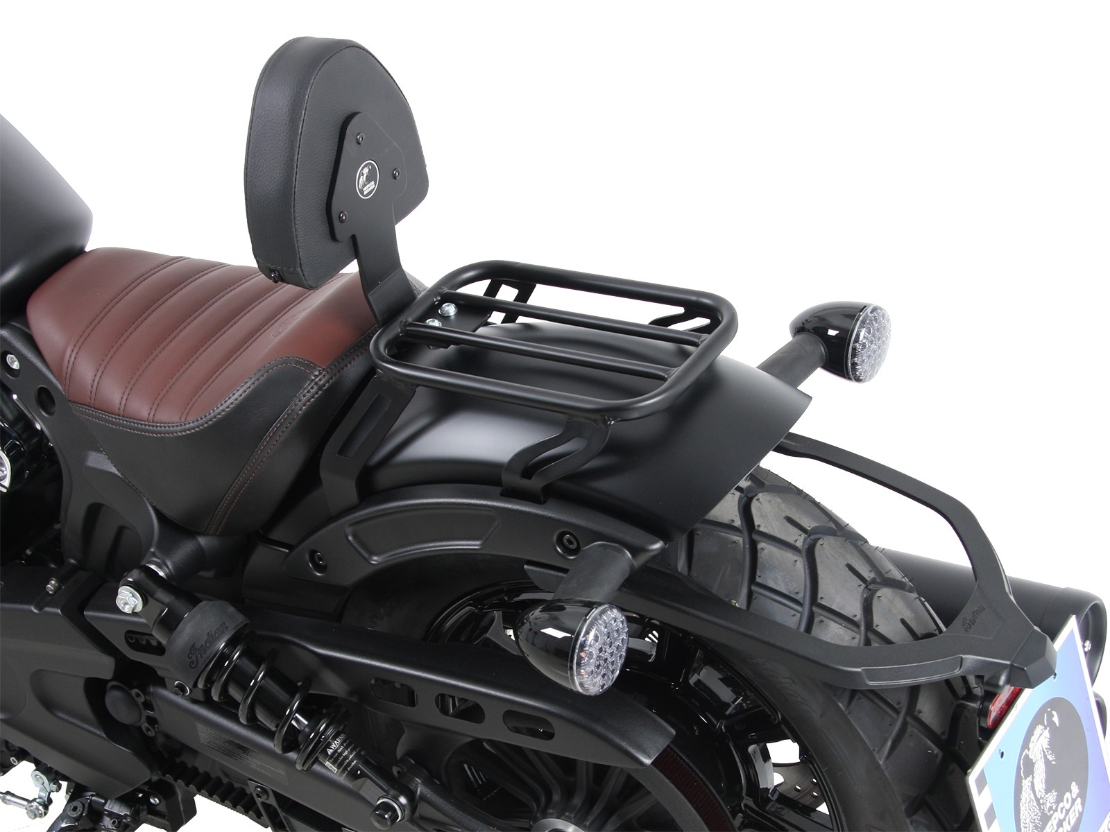 Solorack avec coussin dorsal noir pour Indian Scout Bobber (2017-)