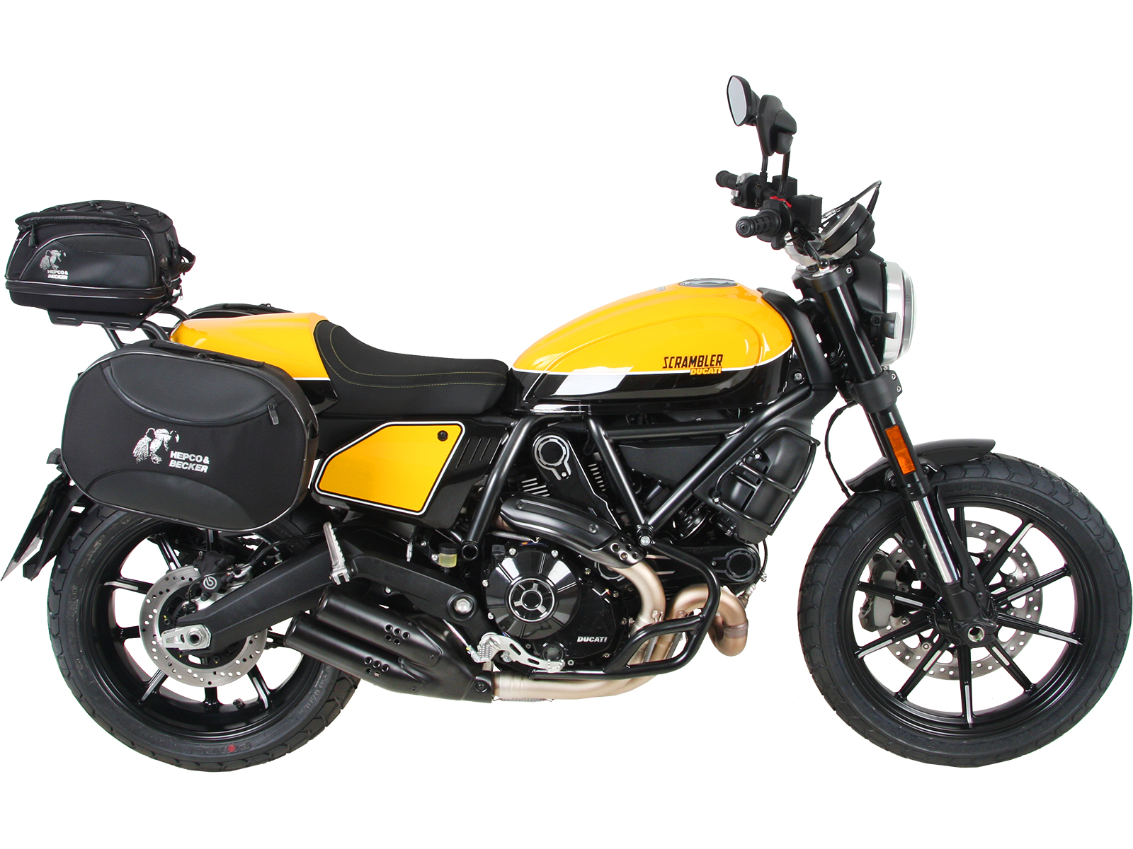 Porte-bagages arrière Smartrack noir pour Ducati Scrambler 800 (19-22) Hepco & Becker