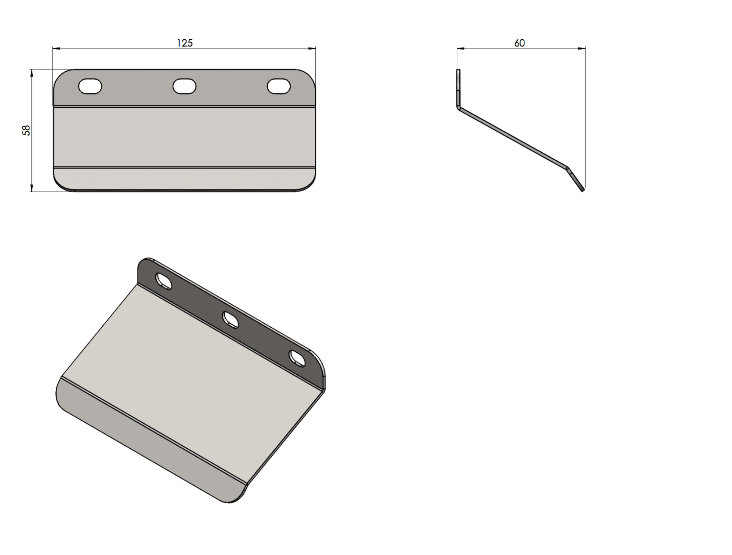 Pare-chaleur universel pour les supports de valises latérales Hepco & Becker