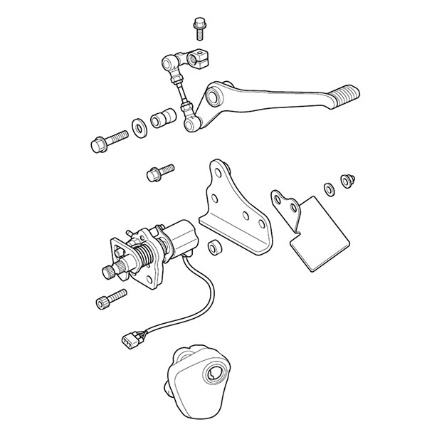 Pédale de commande originale Honda CTX700N DCT
