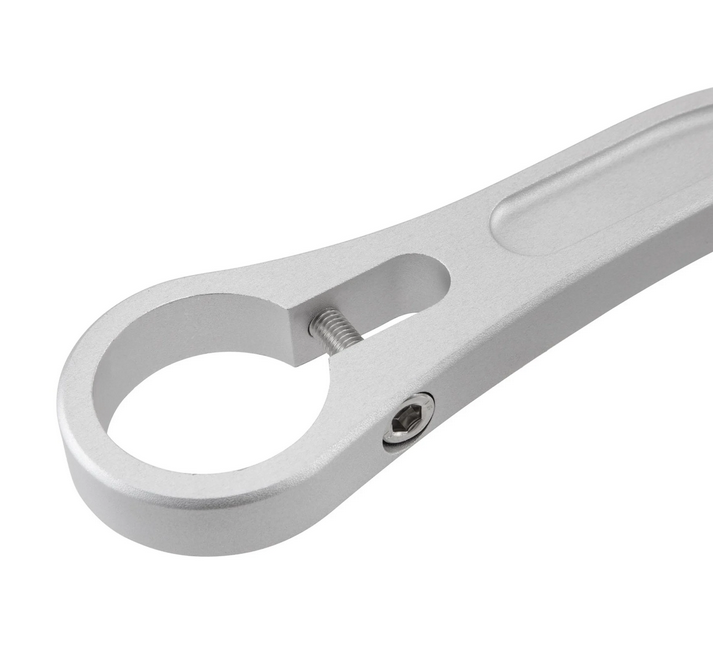 Rétroviseur d'extrémité de guidon pour Vespa, gauche ou droite, rond, argent mat