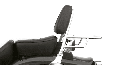 Sissybar avec porte-bagages chromé pour Honda CA 125 Rebel (95-01) /CMX 250 Rebel (96-01)