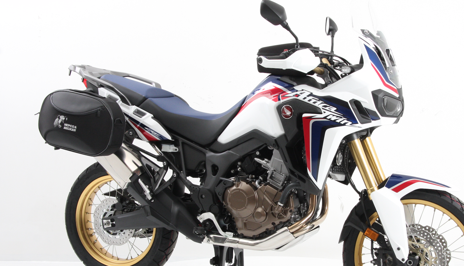 Supports latéraux C-Bow noirs pour Honda CRF 1000 Africa Twin (16-17) Hepco & Becker