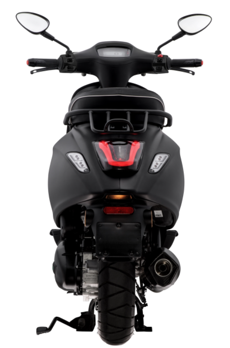 Porte-bagages/barre de maintien de la selle noir mat pour Vespa Primavera/Sprint 50-150ccm 2T/4T AC