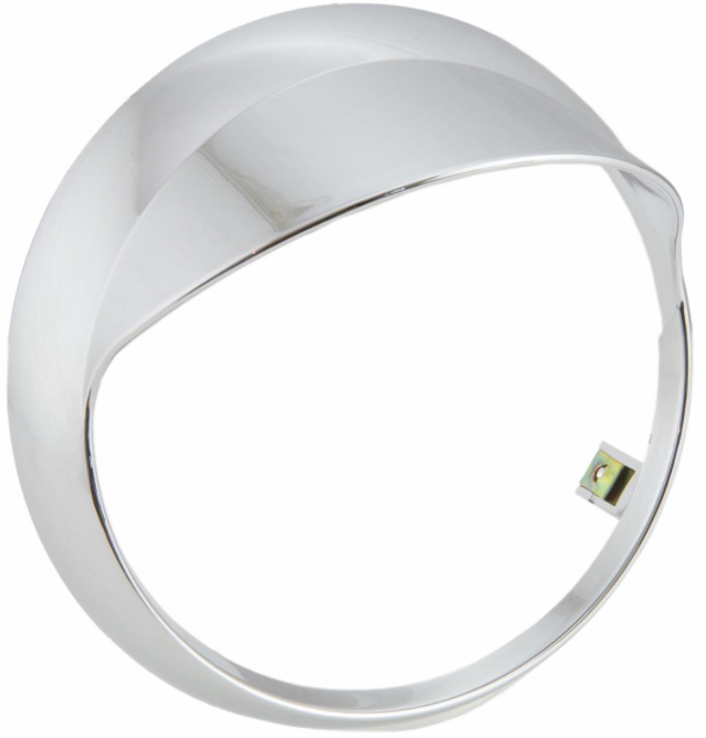 Anneau de lampe pour Vespa Primavera 50-125ccm 2T/4T, chrome