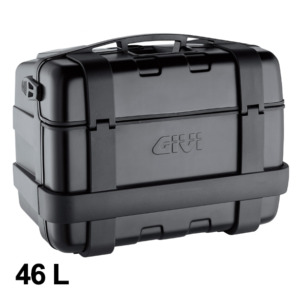 Trekker 46 litres MONOKEY valise avec housse alu noire Givi