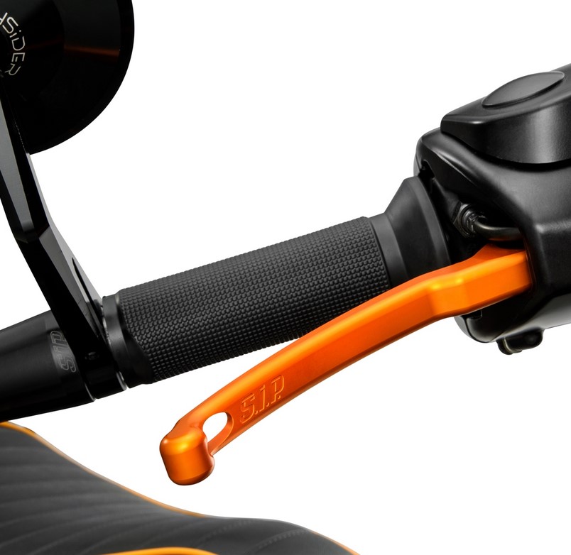 Set de levier de frein sport pour Vespa, droite et gauche, orange mat