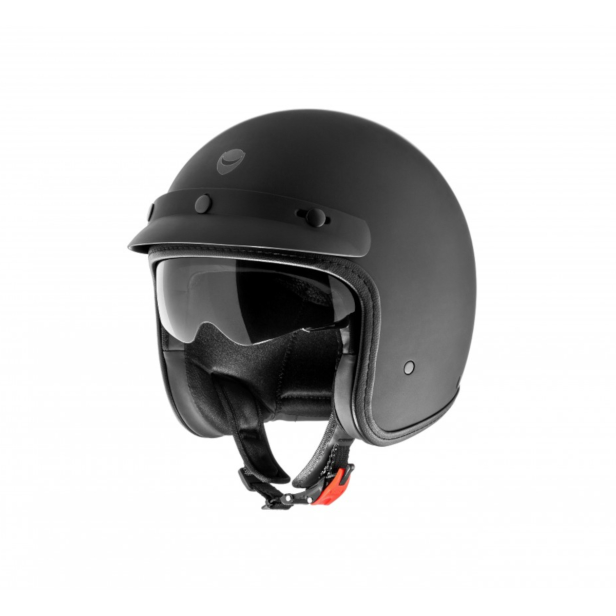 Helmo Milano casque jet, Audace Monza, noir mat