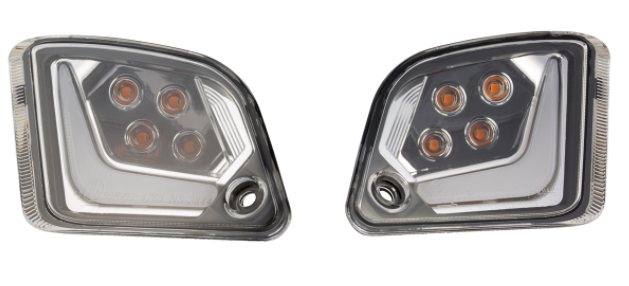 Kit clignotants avant & arrière pour Vespa GTS/GTS Super/GTV/GT 60/GT/GT L ('03-'13), clair