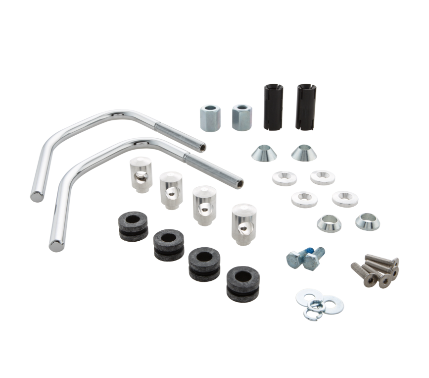 Flyscreen pour Vespa Sprint 50-150ccm 2T/4T, support argenté, clair