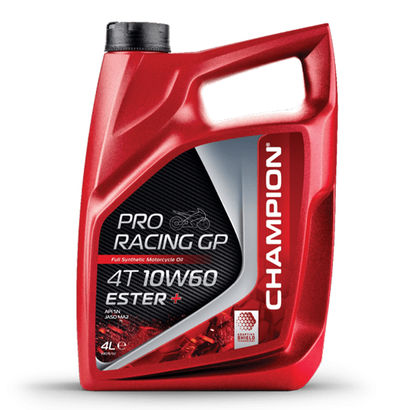 CHAMPION® Proracing GP 4T 10W-60 ESTER + huile moteur entièrement synthétique - 4 litres