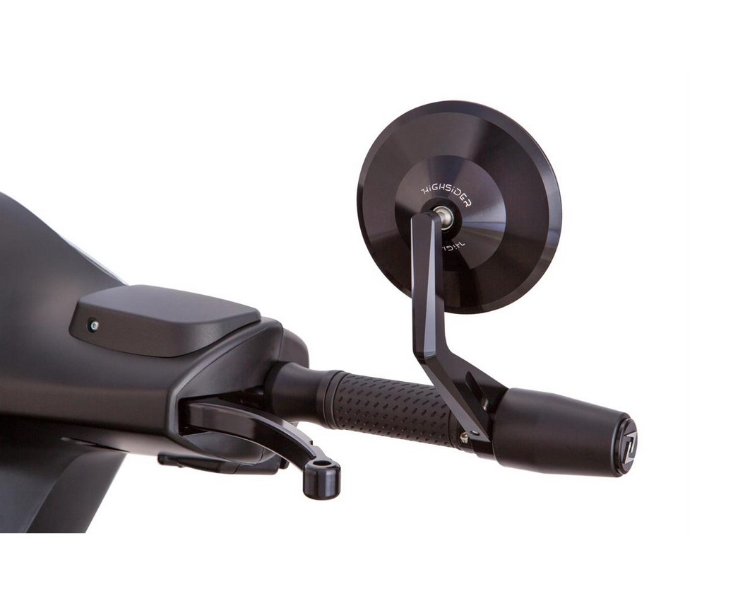 Poids de guidon ZELIONI pour Vespa, la paire, noir mat