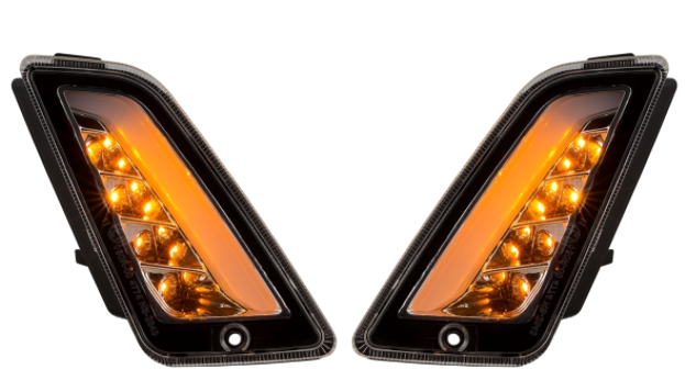 Kit clignotants avant & arrière pour Vespa GTS/GTS Super/GTV/GT 60/GT/GT L ('03-'13), clair