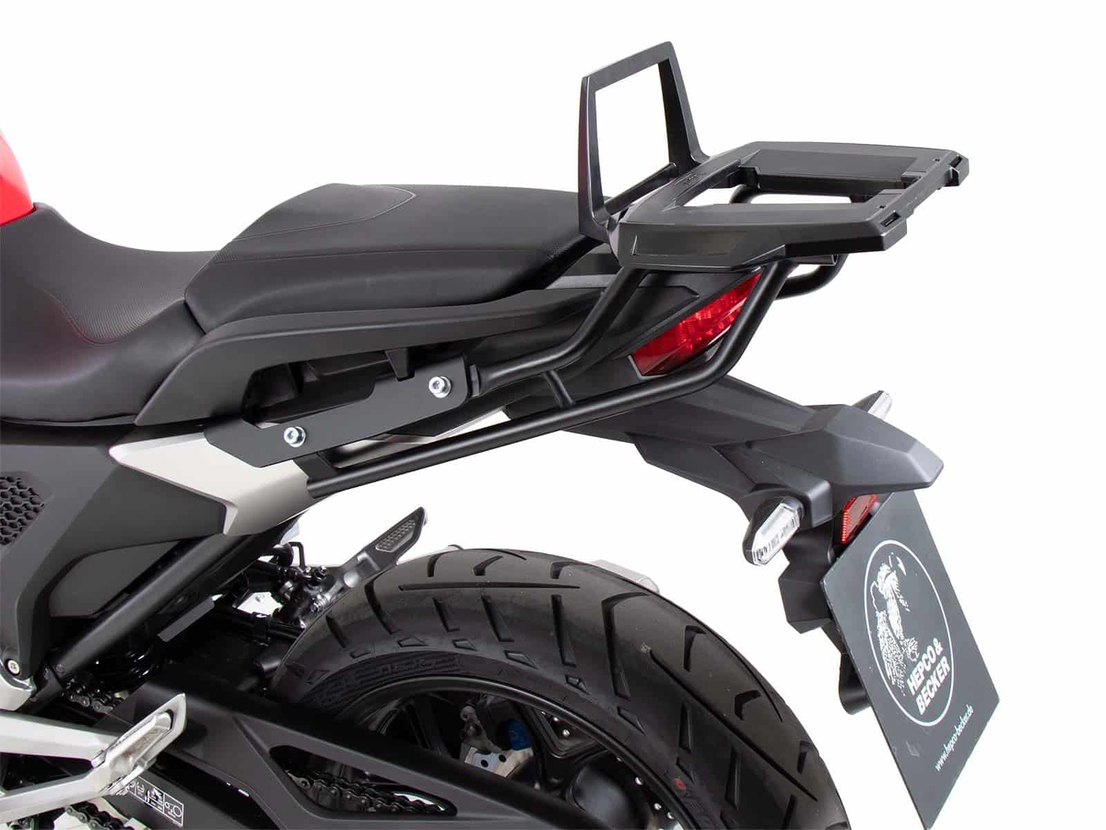 Support de topcase Alurack noir pour Honda NC 750 X /DCT (21-) Hepco & Becker