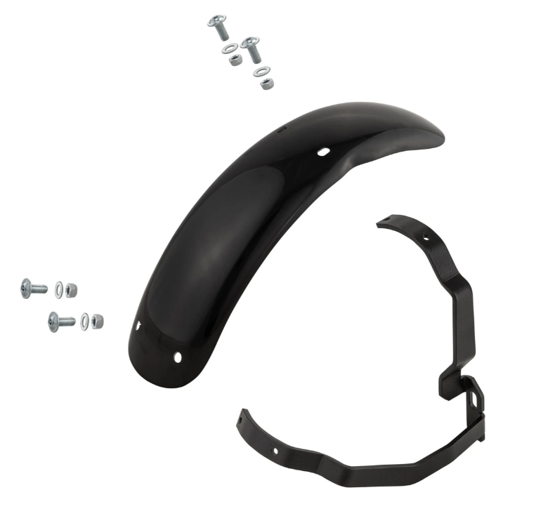 Aile 2.0 Garelli Race EVO II pour Vespa PX 80-200ccm, GFK noir, support noir