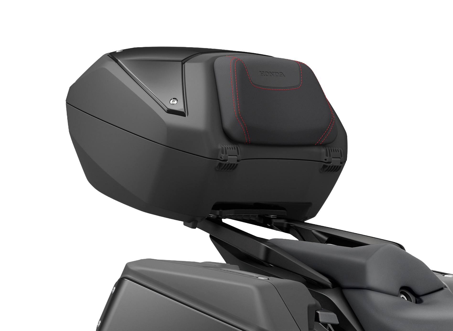 Kit top case avec coussin dorsal noir/couture décorative rouge pour Honda CB 1000 GT (26-) Original