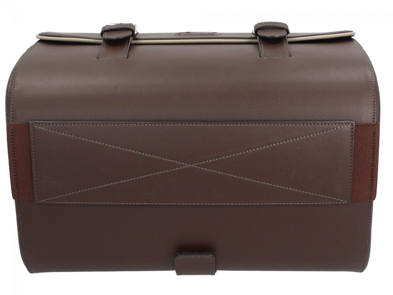 Sac en cuir original Vespa version 70 ans - Marron