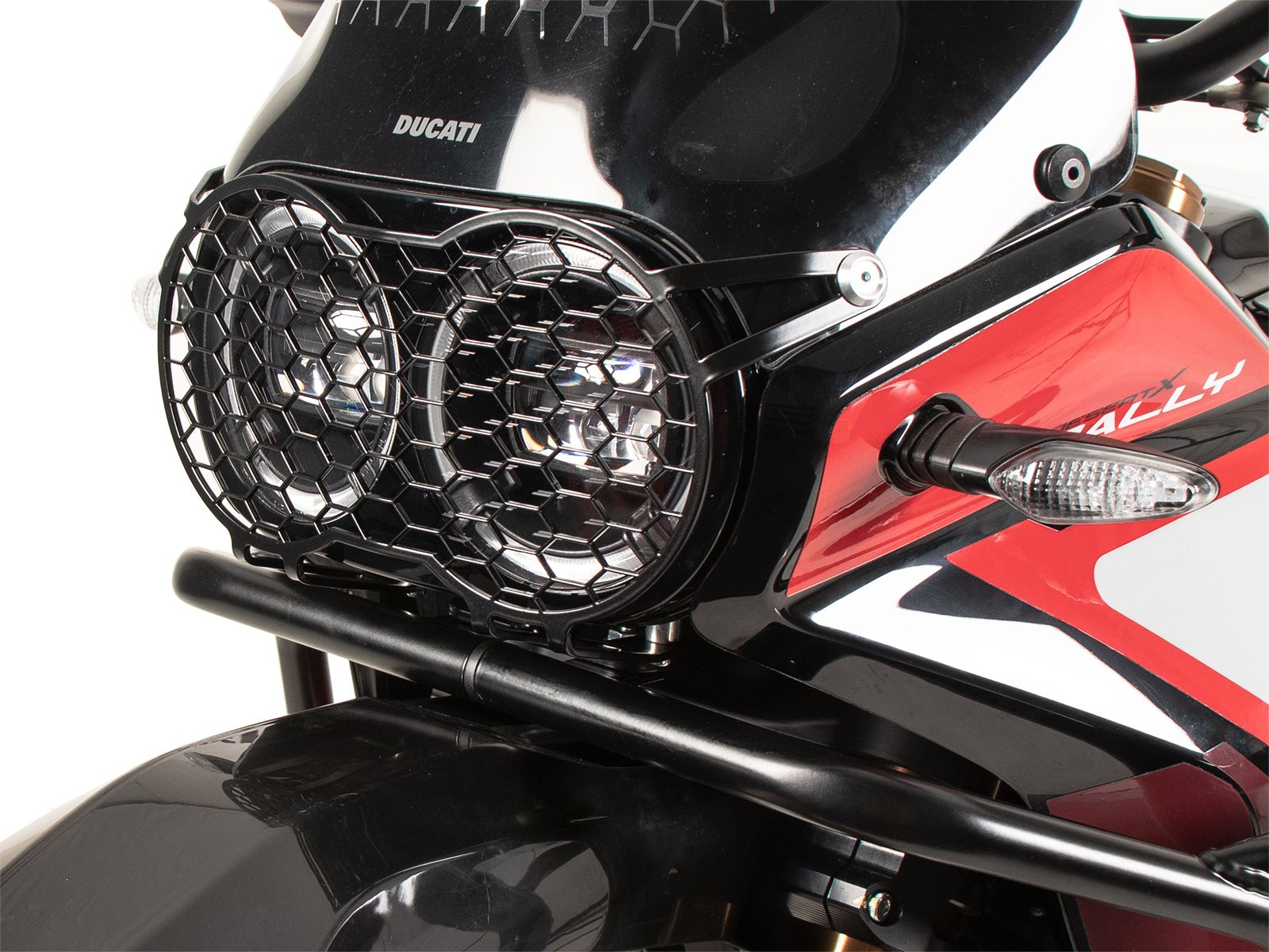 Grille de protection des feux noire pour Ducati Desert X Rally (24-) Hepco & Becker