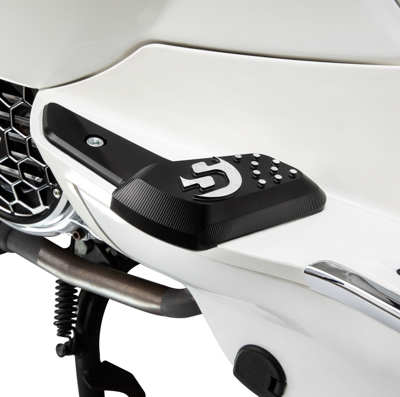 Repose-pieds droit et gauche pour Vespa Primavera /Sprint 50-150ccm 2T/4T AC, noir