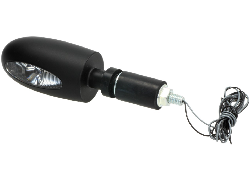 Clignotant Kellermann, BL 1000, acier, LED, VR/VL, 12 V, noir satiné, homologué E