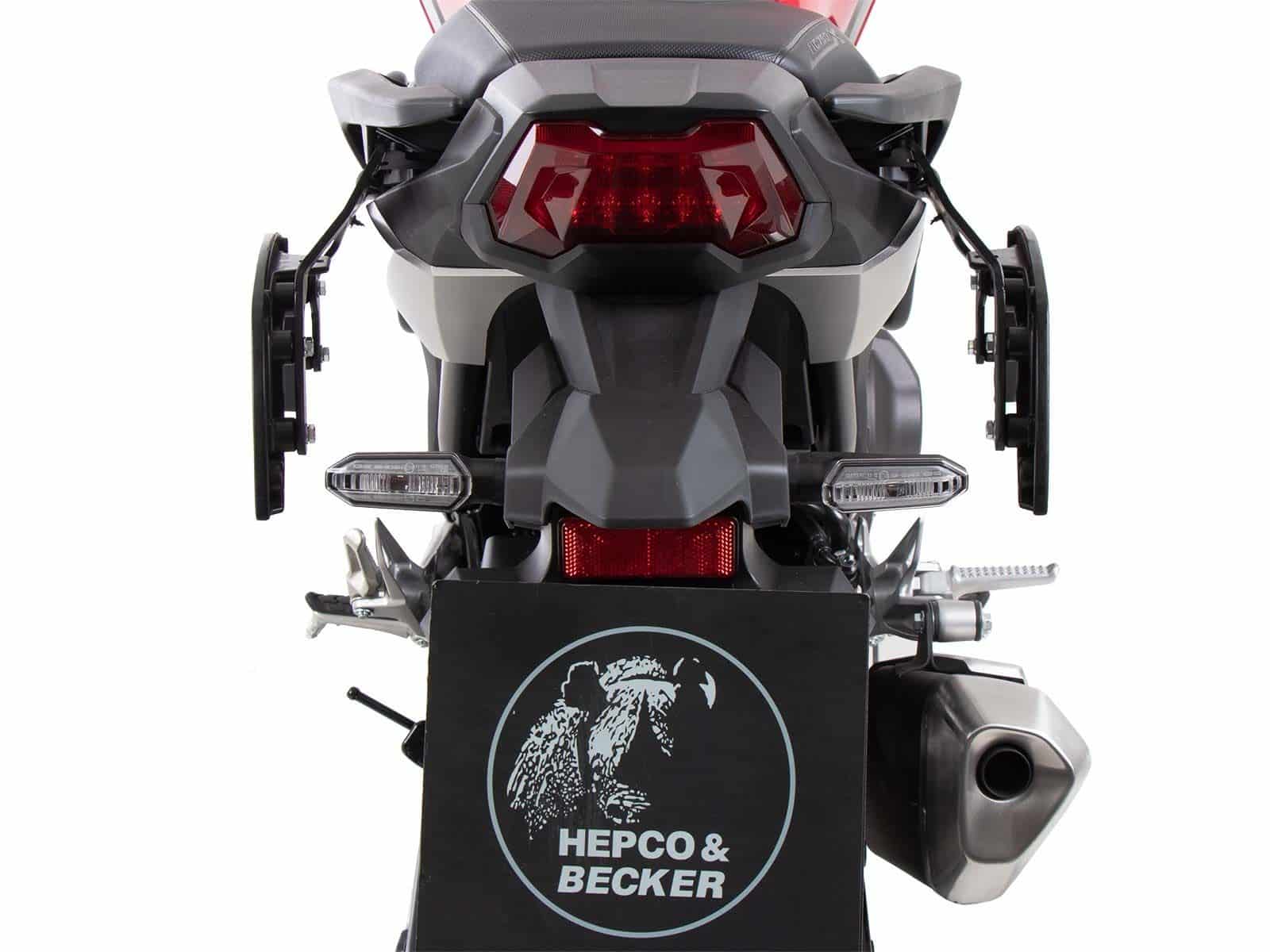 Supports latéraux C-Bow noirs pour Honda NC 750 X /DCT (21-) Hepco & Becker