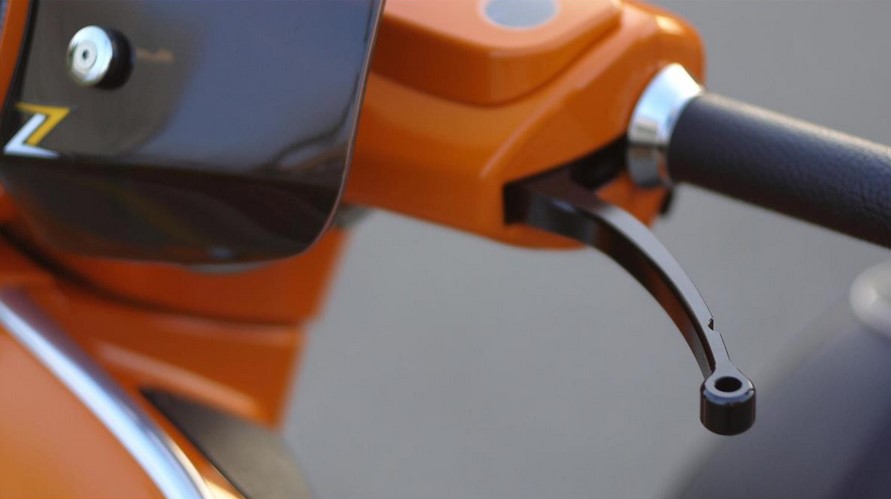 Kit levier de frein sport ZELIONI pour Vespa, droite et gauche, noir