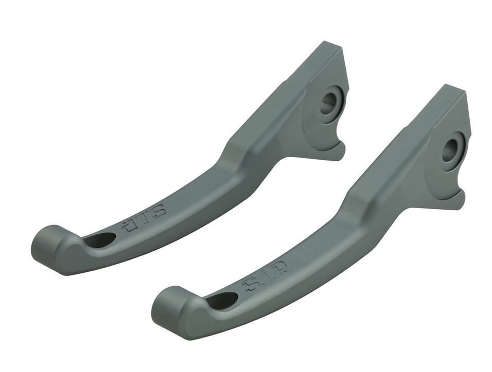 Levier de frein sport Shorty pour Vespa, droite et gauche, gris mat