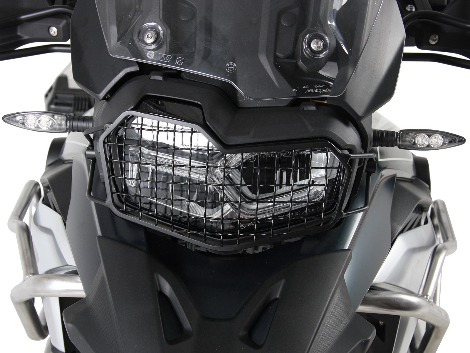Grille de protection des feux noire pour BMW F 850 GS (année 18-) Hepco & Becker